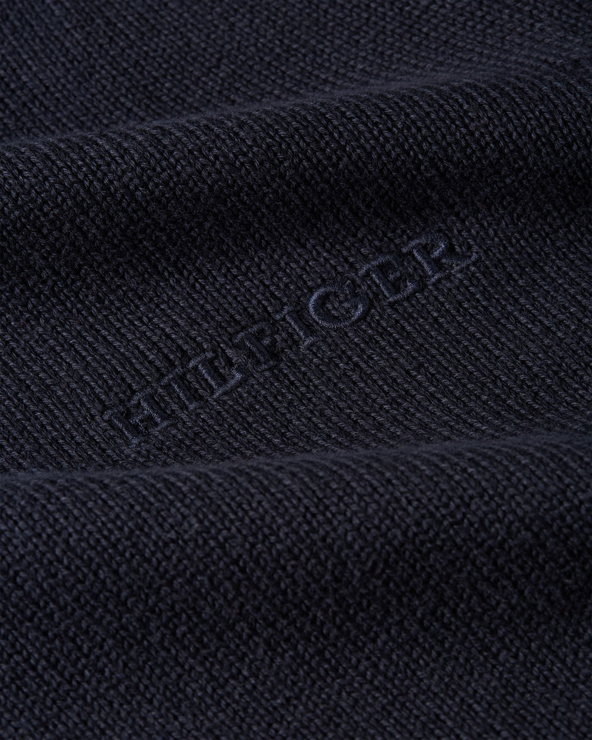 Tommy Hilfiger Monotype Navy Chunky Knit Navy