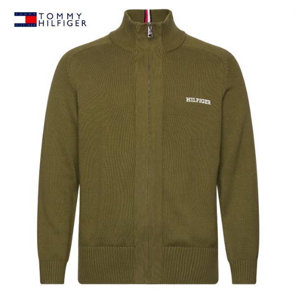 Tommy Hilfiger Monotype Green Knit Green