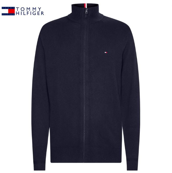 Tommy Hilfiger Navy Full Zip Cashmere Navy