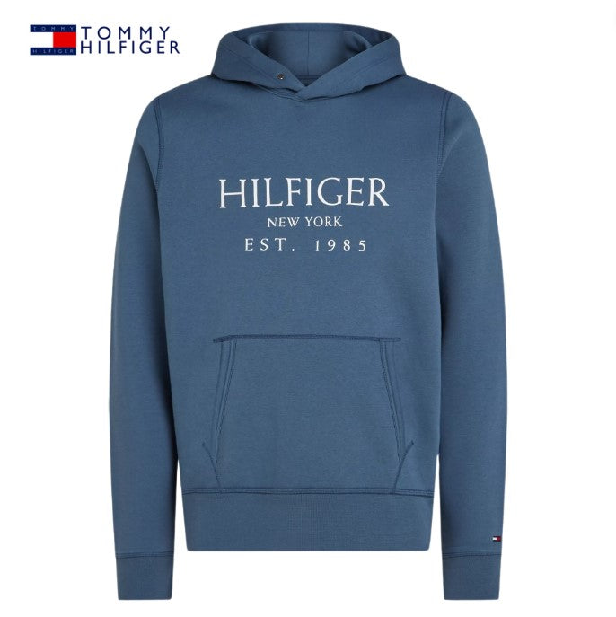 Tommy Hilfiger New York Logo Sea Hoodie Blue