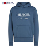 Tommy Hilfiger New York Logo Sea Hoodie Blue
