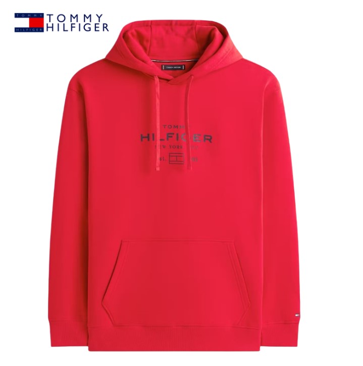 Tommy Hilfiger Oval Graphic Red Hoodie Red