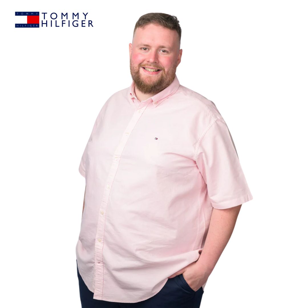 Tommy Hilfiger Oxford Short Sleeve Shirt Pink