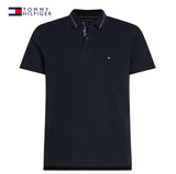 Tommy Hilfiger Placket Logo Polo Shirt Navy