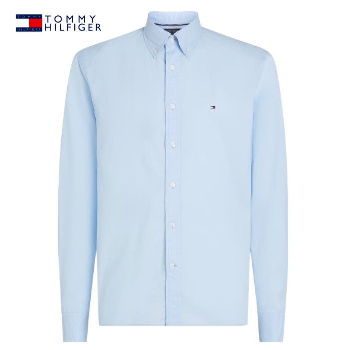 Tommy Hilfiger Poplin Flex Blue Shirt Blue
