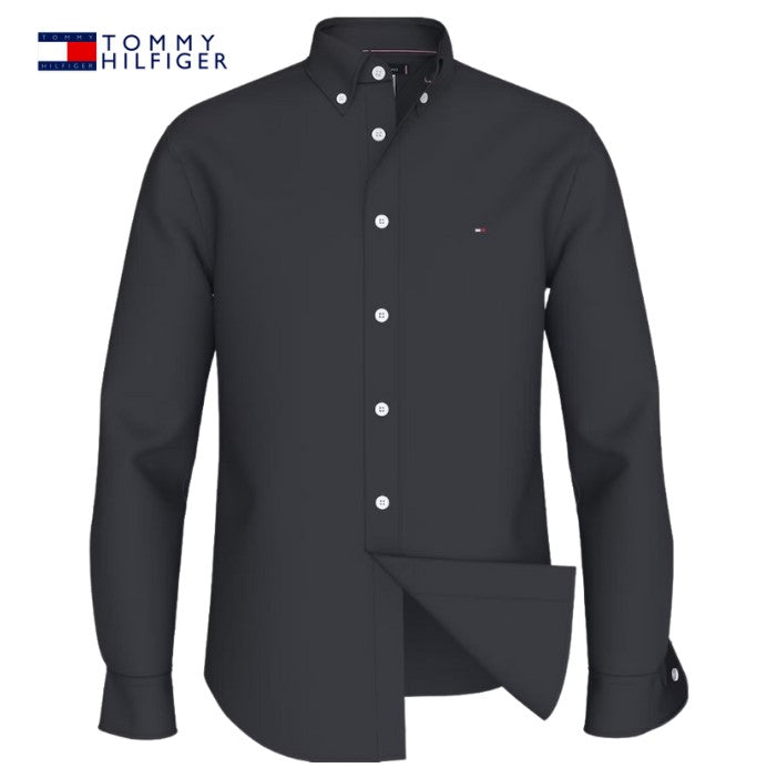 Tommy Hilfiger Poplin Flex Navy Shirt Navy