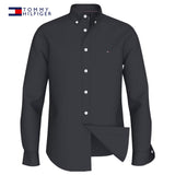 Tommy Hilfiger Poplin Flex Navy Shirt Navy