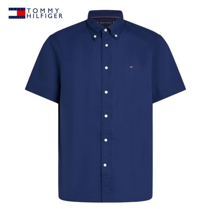 Tommy Hilfiger Poplin Flex Solid Shirt Navy