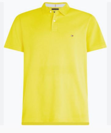 Tommy Hilfiger Vivid Yellow Polo Shirt Yellow
