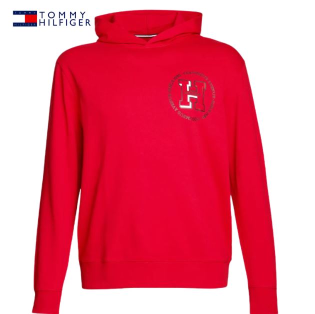 Tommy Hilfiger Round Logo Red Hoodie Red