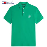 Tommy Hilfiger Script Logo Jade Polo Green