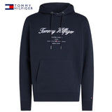 Tommy Hilfiger Script Logo Navy Hoodie Navy