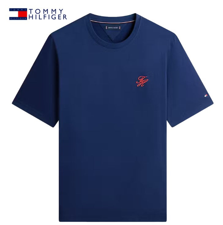 Tommy Hilfiger Script Logo Navy T-Shirt Navy