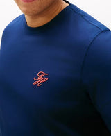 Tommy Hilfiger Script Logo Navy T-Shirt Navy
