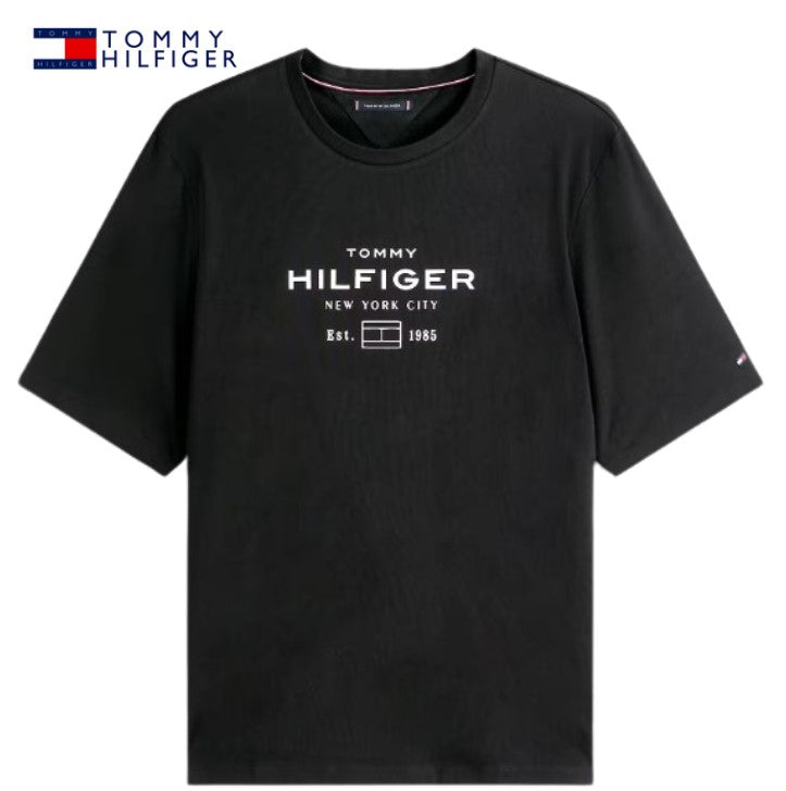 Tommy Hilfiger Stack Graphic Black Tee Black