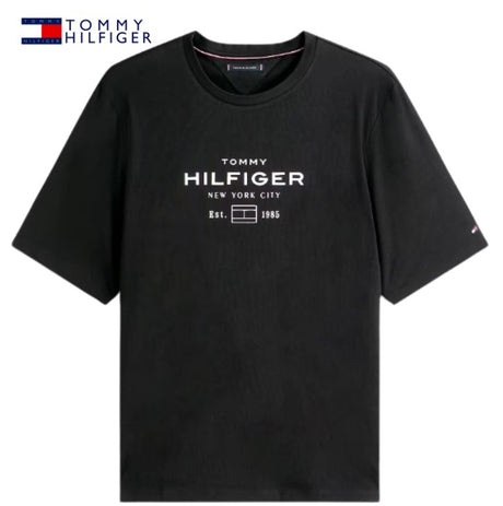 Tommy Hilfiger Stack Graphic Black Tee Black