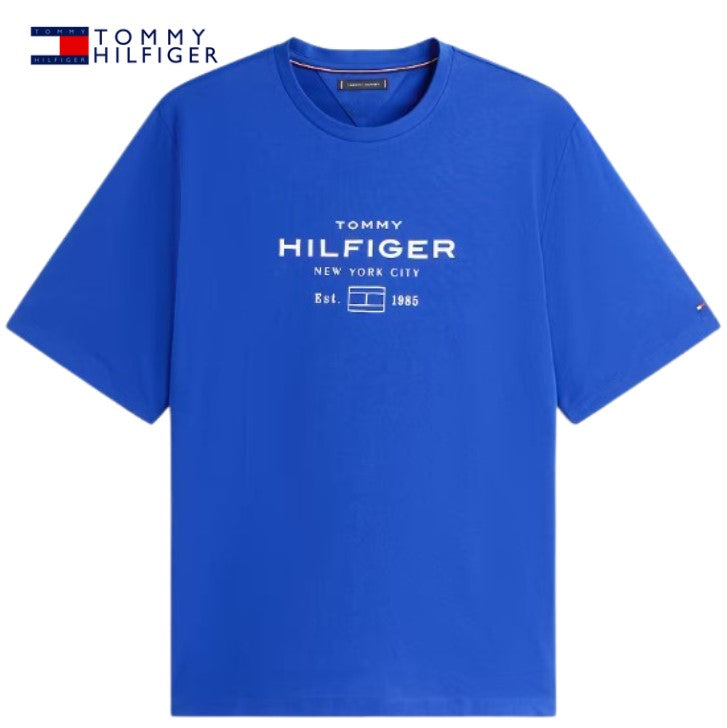 Tommy Hilfiger Stack Graphic Blue Tee Blue