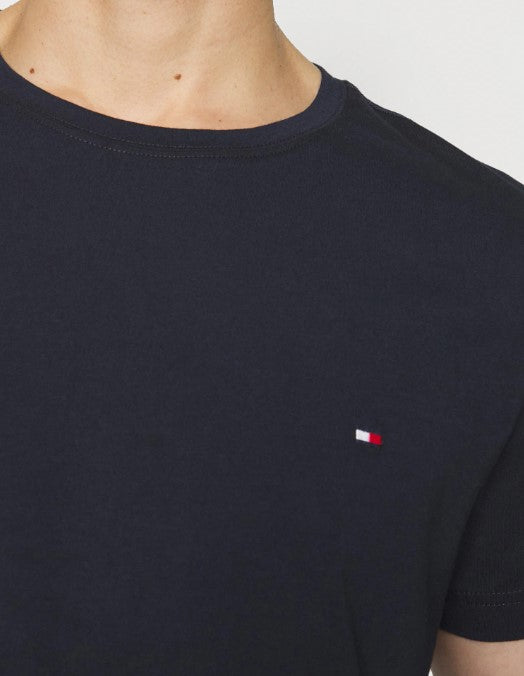 Tommy Hilfiger Stretch Logo Navy T-Shirt Navy