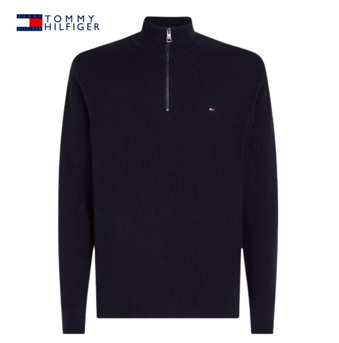 Tommy Hilfiger Structure Quarter Zip Navy