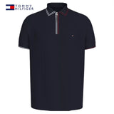 Tommy Hilfiger Placket Zip Navy Polo Navy