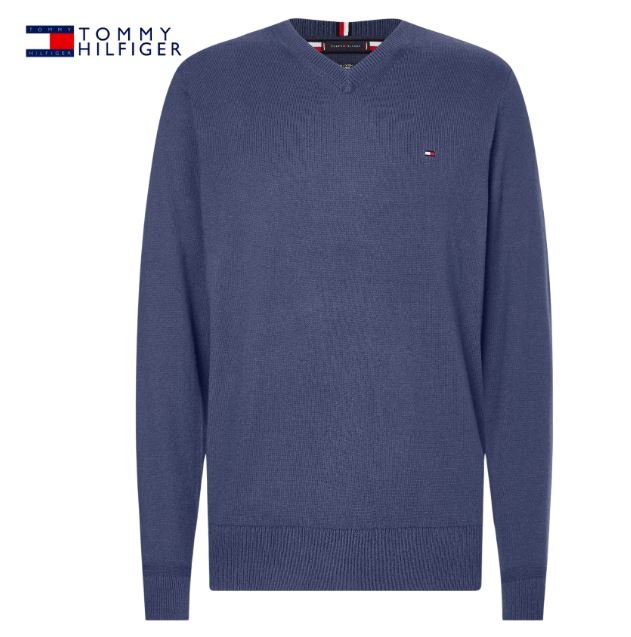 Tommy Hilfiger Cashmere Indigo Knit Blue