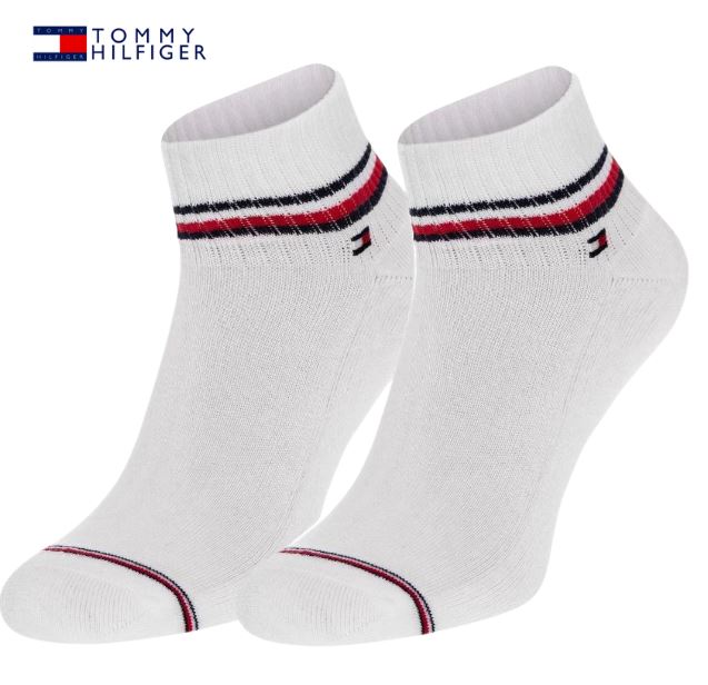 Tommy Hilfiger 2-Pack White Ankle Socks White