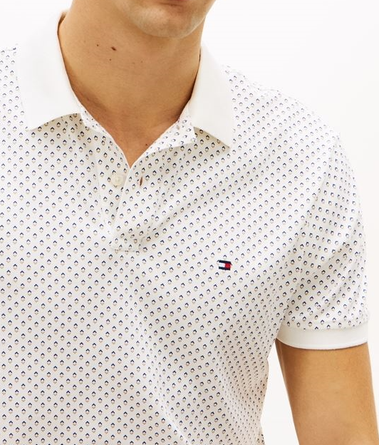 Tommy Hilfiger Interlock Print Ivory White
