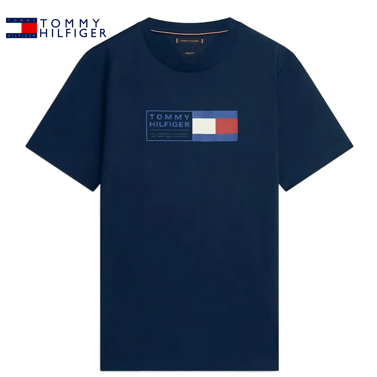 Tommy Hilfiger Love Box Logo Navy Tee Navy