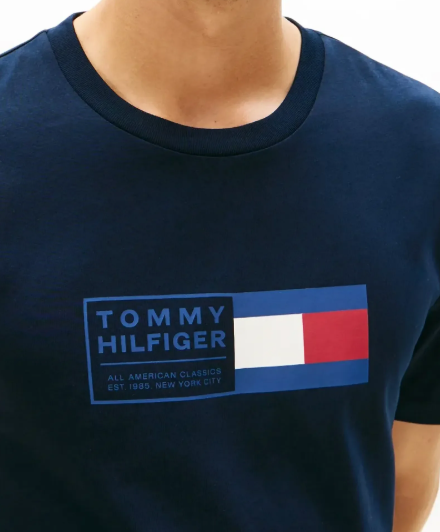 Tommy Hilfiger Love Box Logo Navy Tee Navy