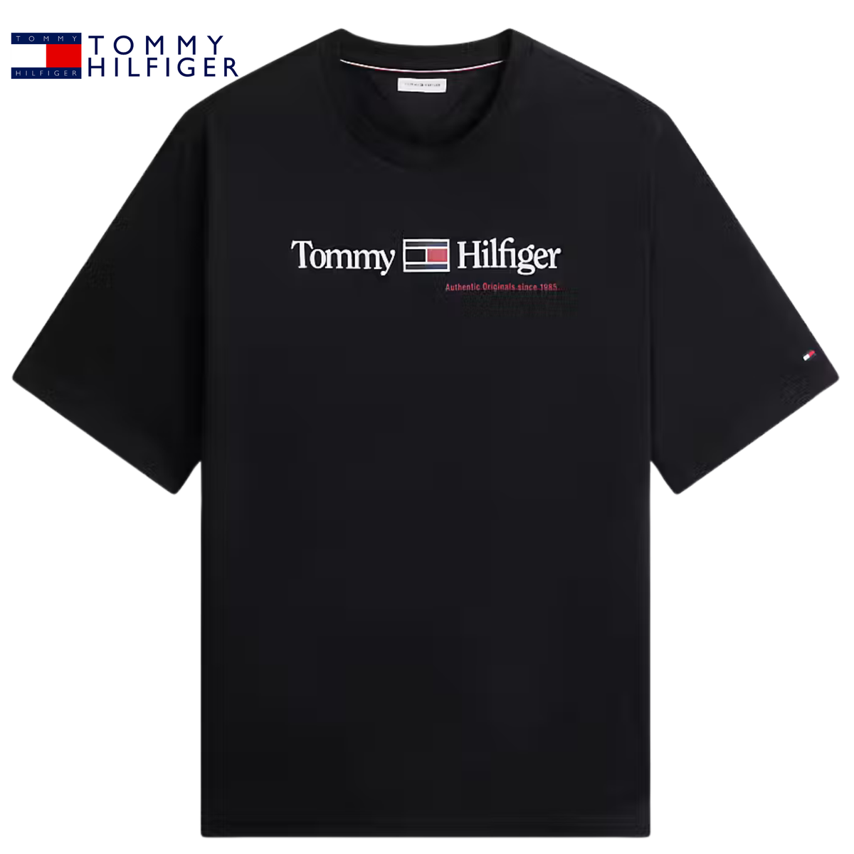 Tommy Hilfiger Love Graphic Logo Tee Black
