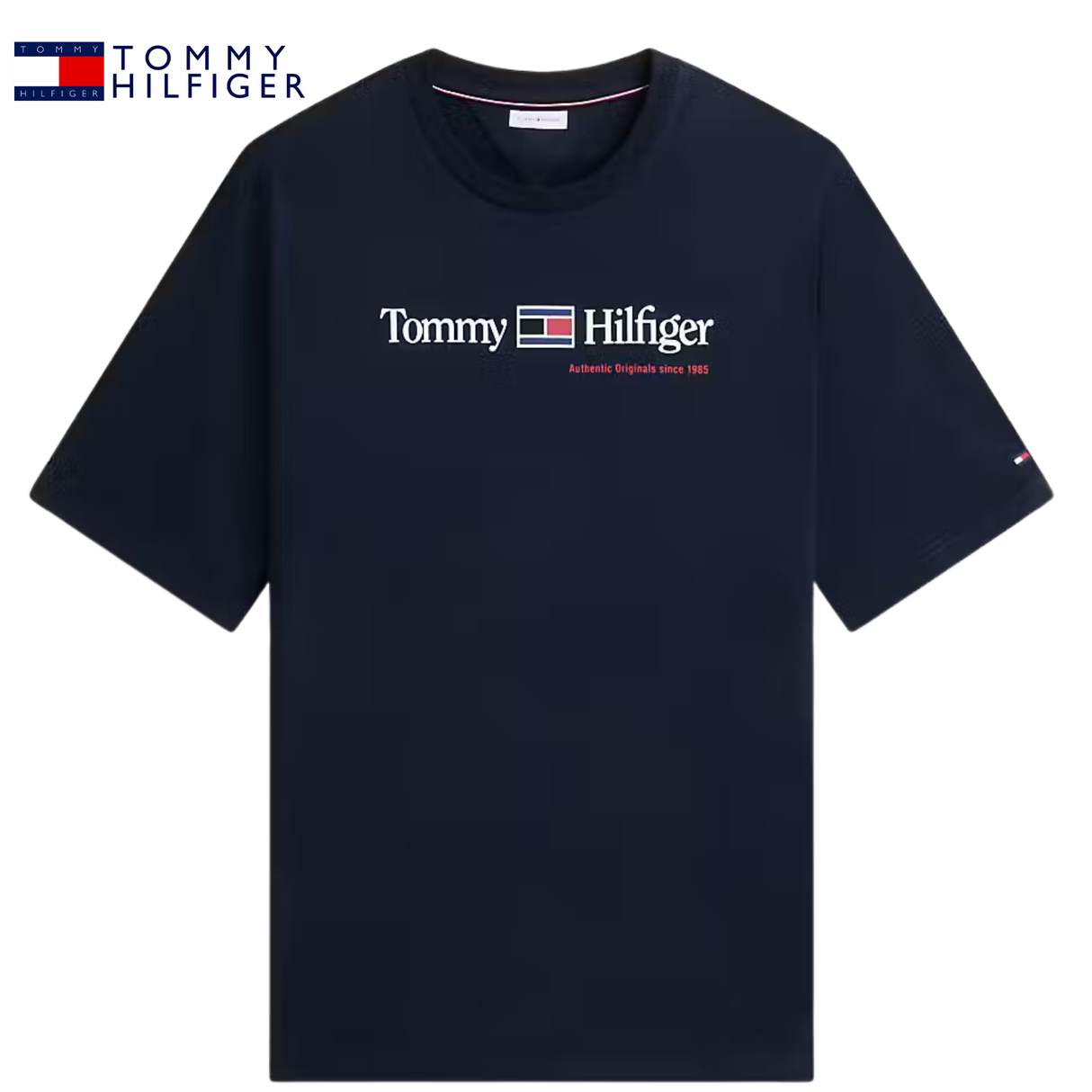 Tommy Hilfiger Love Graphic Logo Tee Navy