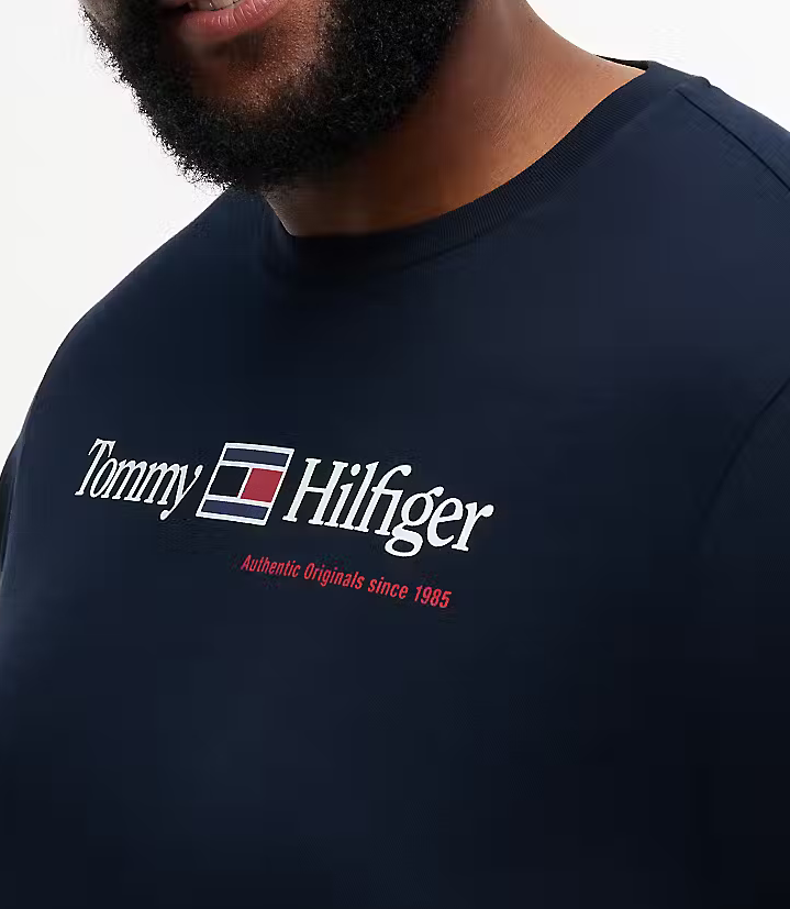 Tommy Hilfiger Love Graphic Logo Tee Navy