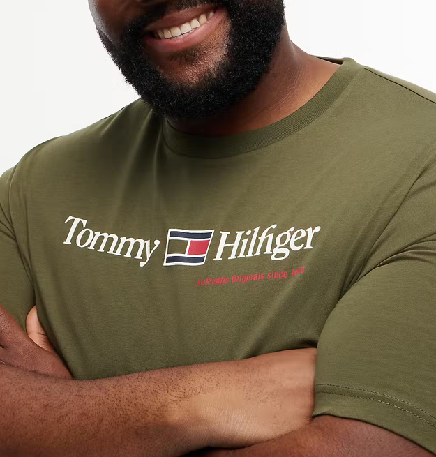 Tommy Hilfiger Love Graphic Logo Tee Green