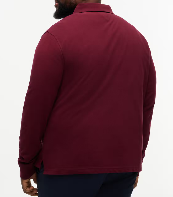 Tommy Hilfiger 1985 Long Sleeve Polo Wine