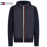 Tommy Hilfiger Mix Media Navy Zip Hoodie Navy