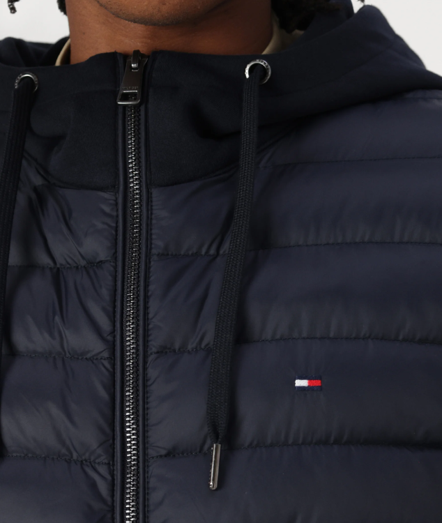 Tommy Hilfiger Mix Media Hooded Jacket Navy