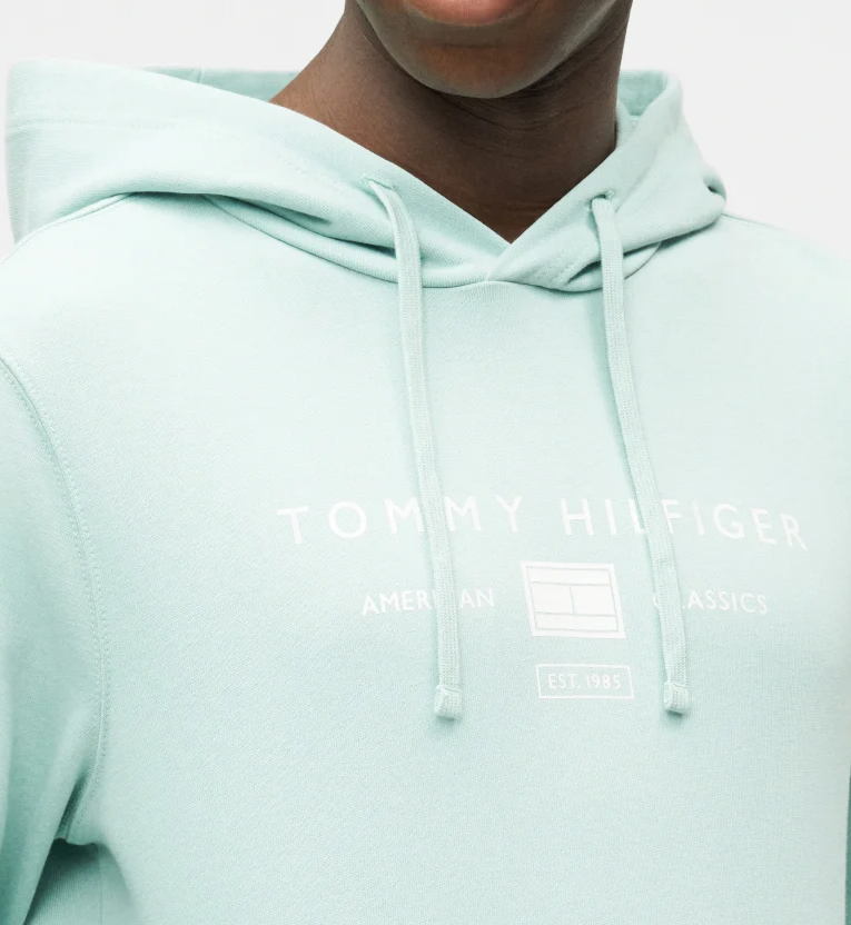 Tommy Hilfiger Brand Love Mint Hoodie Green