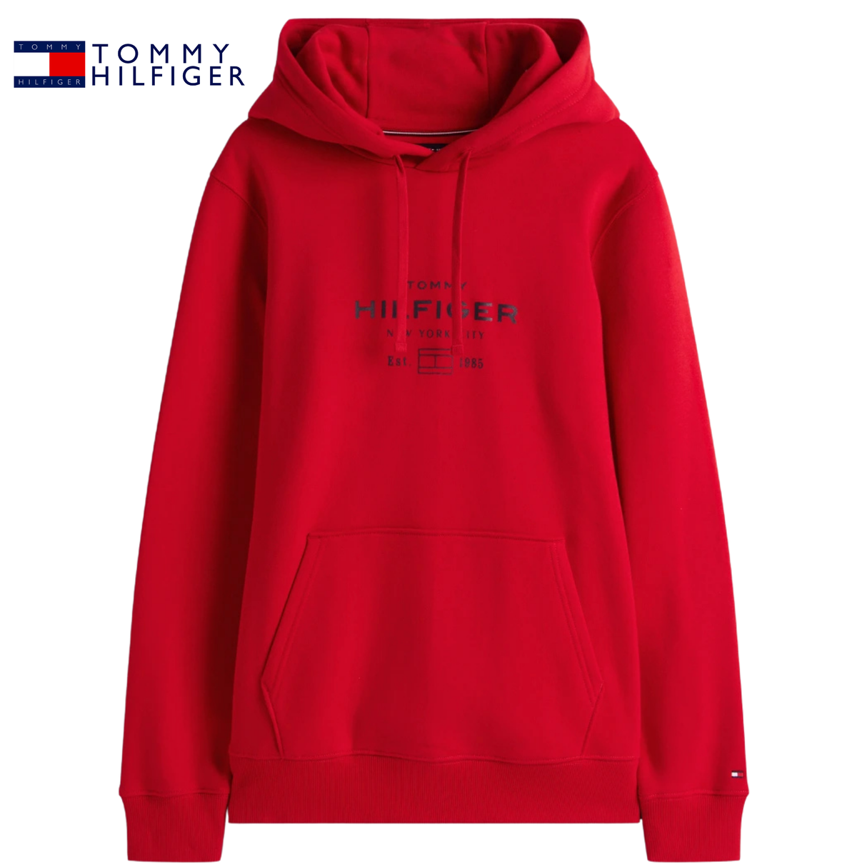 Tommy Hilfiger Oval Graphic Red Hoodie Red