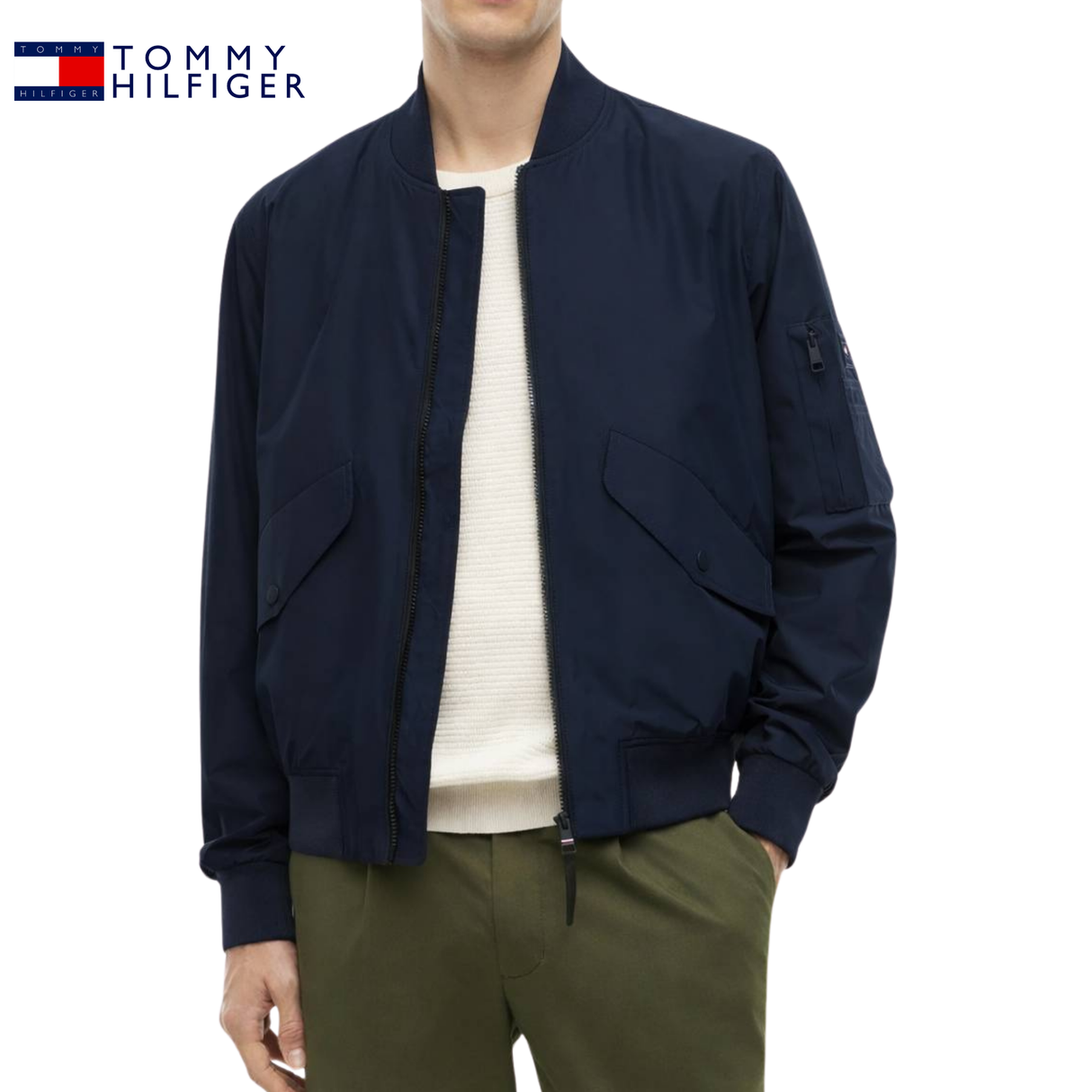 Tommy Hilfiger Packable Bomber Jacket Navy