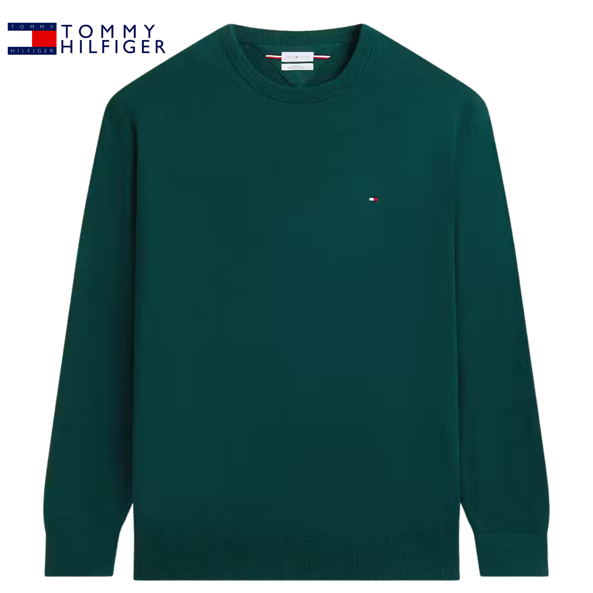 Tommy Hilfiger Cashmere Green Crew Neck Green
