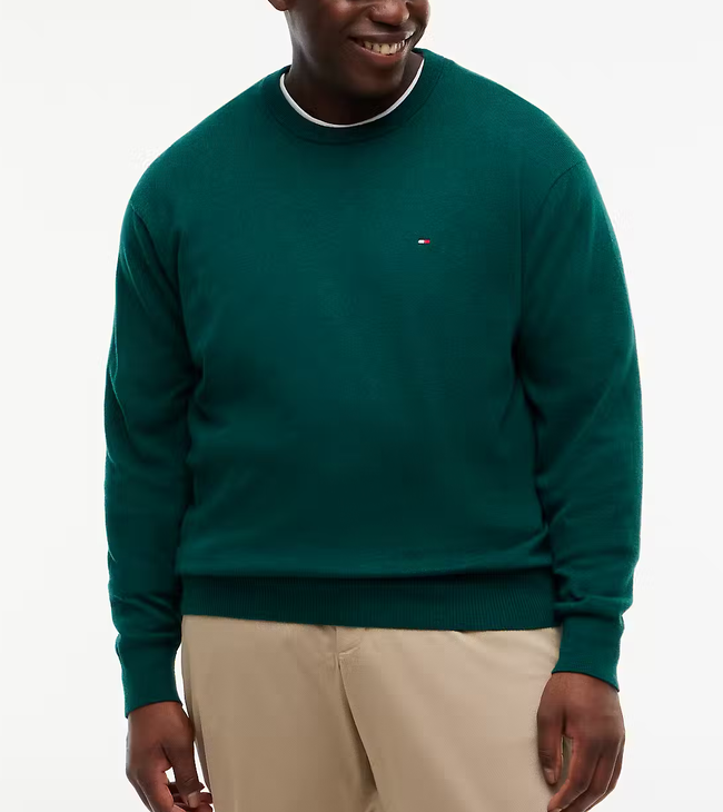 Tommy Hilfiger Cashmere Green Crew Neck Green