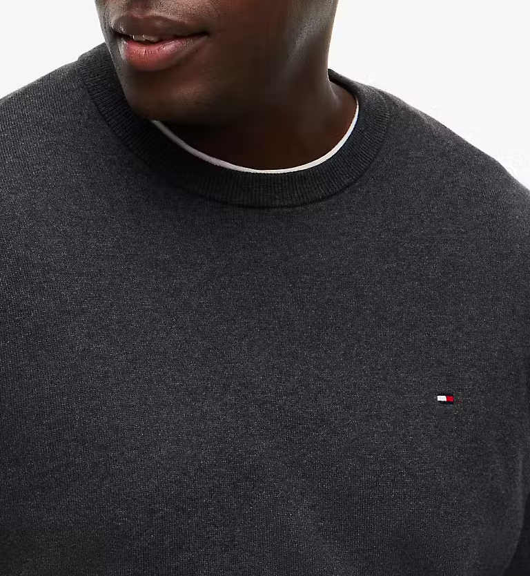 Tommy Hilfiger Cashmere Grey Crew Neck Grey