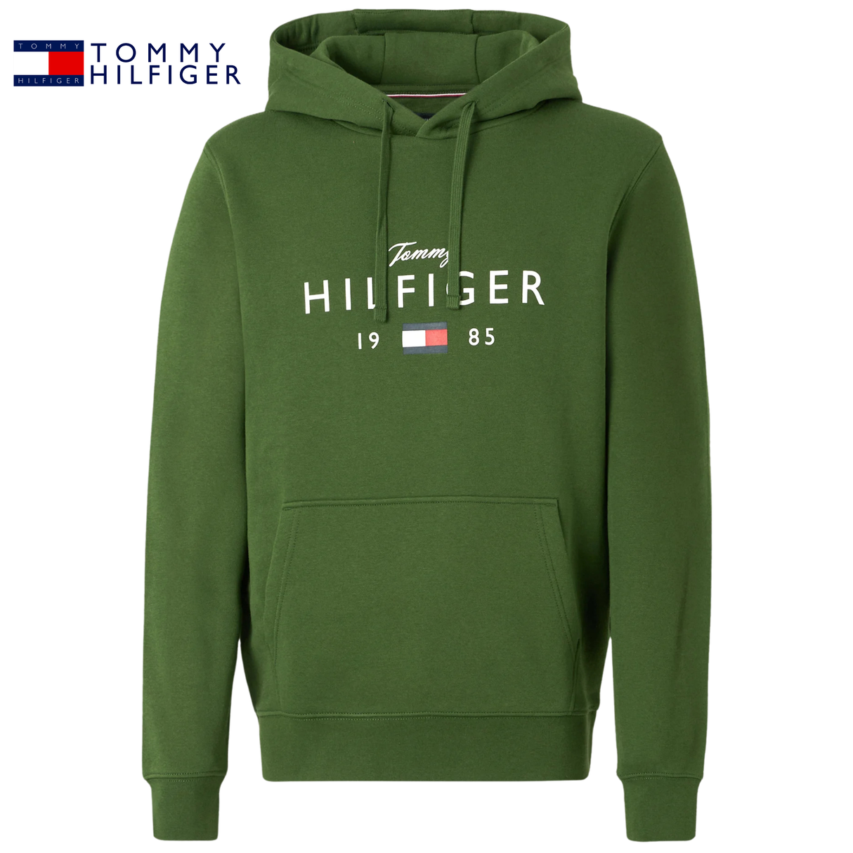 Tommy Hilfiger Brand Love Pine Hoodie Green
