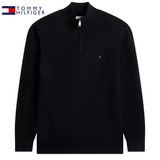 Tommy Hilfiger 1/4 Zip Cashmere Knit Black