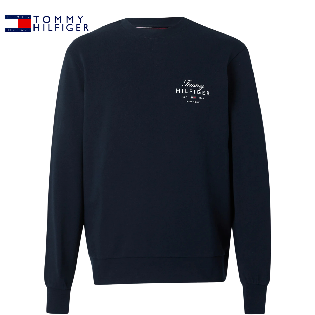 Tommy Hilfiger Script Stack Sweatshirt Navy