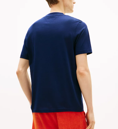 Tommy Hilfiger Script Logo Navy T-Shirt Navy