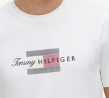 Tommy Hilfiger Script Flag Logo Tee White