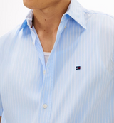 Tommy Hilfiger Poplin Stripe Sky Shirt Blue