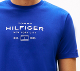 Tommy Hilfiger Stack Graphic Blue Tee Blue