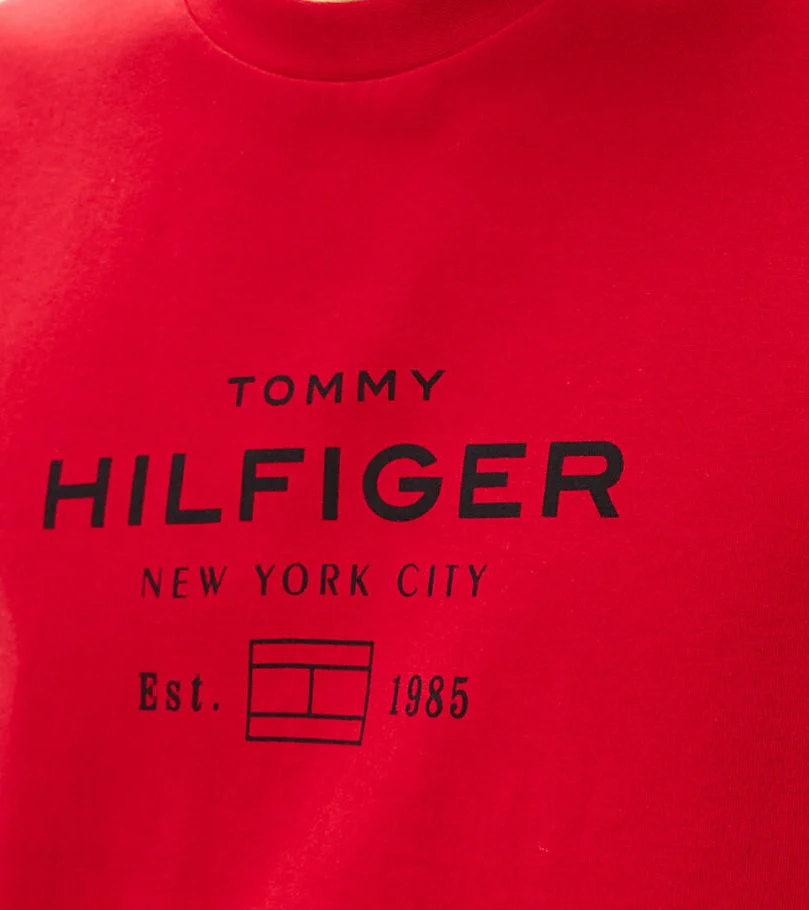 Tommy Hilfiger Stack Graphic Red T-Shirt Red